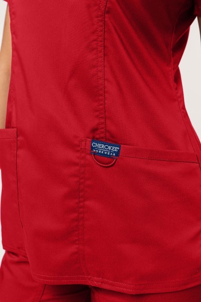 Komplet medyczny damski Cherokee Revolution (bluza Mock, spodnie Straight) czerwony-5