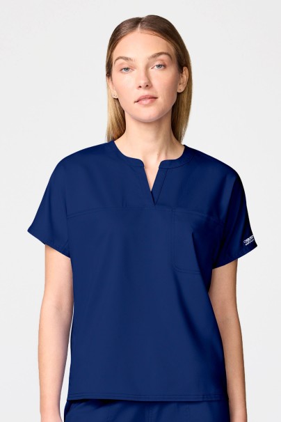 Bluza medyczna damska Cherokee Revolution Mandarin Collar ciemny granat