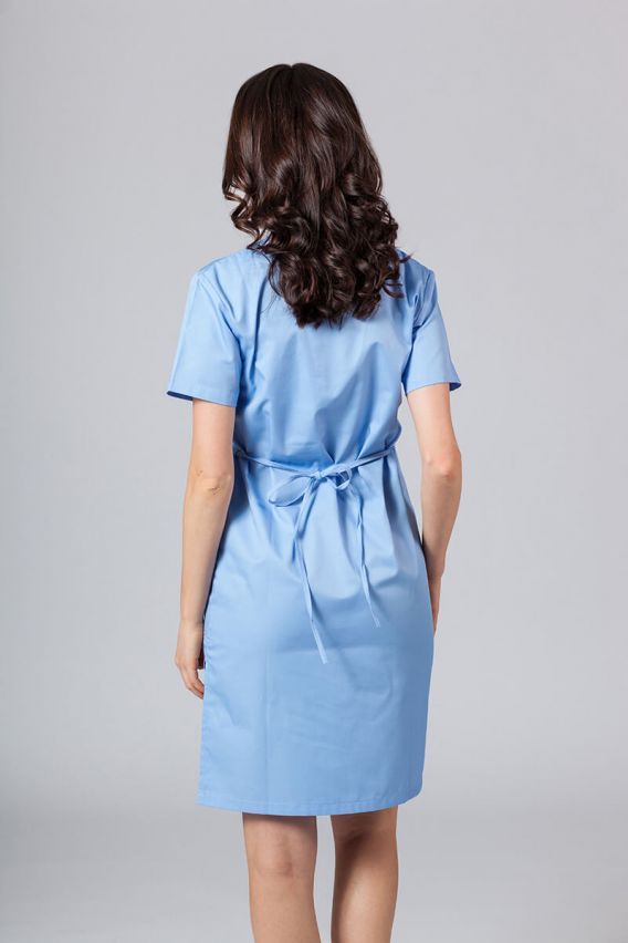 Sukienka medyczna damska prosta Sunrise Uniforms niebieska-2