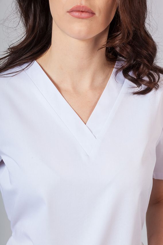 Sukienka medyczna damska prosta Sunrise Uniforms biała-3