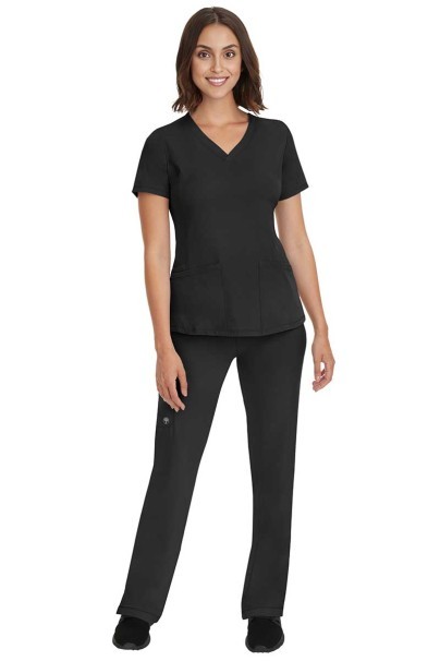 Bluza medyczna damska Healing Hands Monica V-neck czarna-2