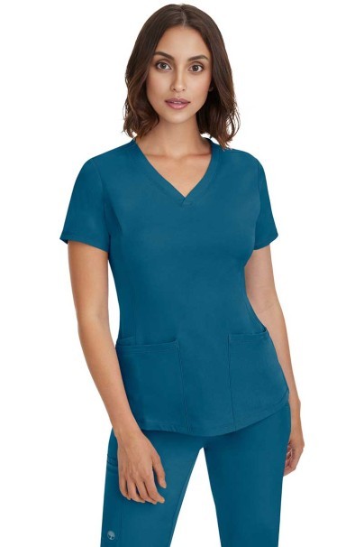 Bluza medyczna damska Healing Hands Monica V-neck karaibska-2