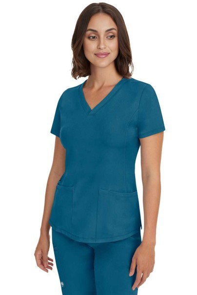 Bluza medyczna damska Healing Hands Monica V-neck karaibska-3