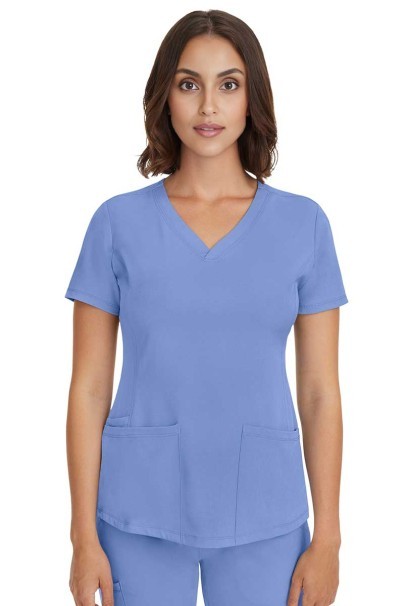 Bluza medyczna damska Healing Hands Monica V-neck klasyczny błękit-2