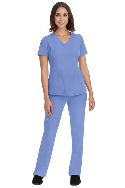 Bluza medyczna damska Healing Hands Monica V-neck klasyczny błękit-3