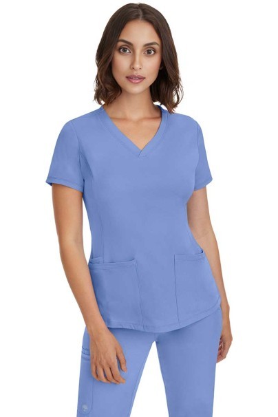 Bluza medyczna damska Healing Hands Monica V-neck klasyczny błękit-2