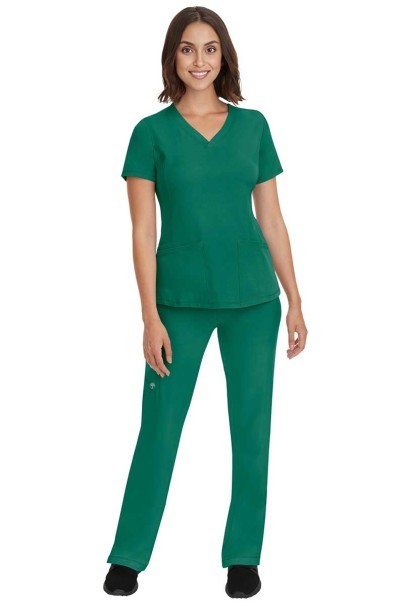 Bluza medyczna damska Healing Hands Monica V-neck zielona-2