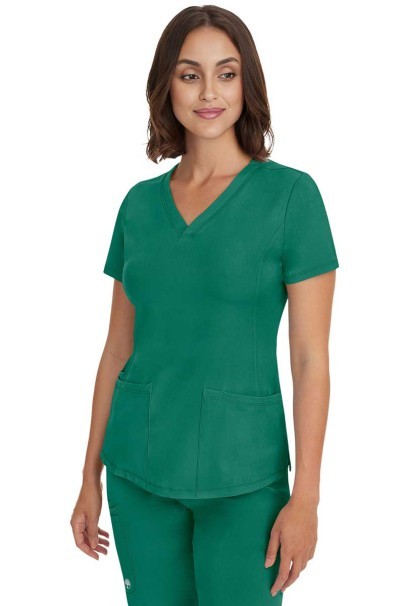 Bluza medyczna damska Healing Hands Monica V-neck zielona-2