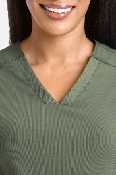 Bluza medyczna damska Maevn Embrace Zoe oliwkowa-2