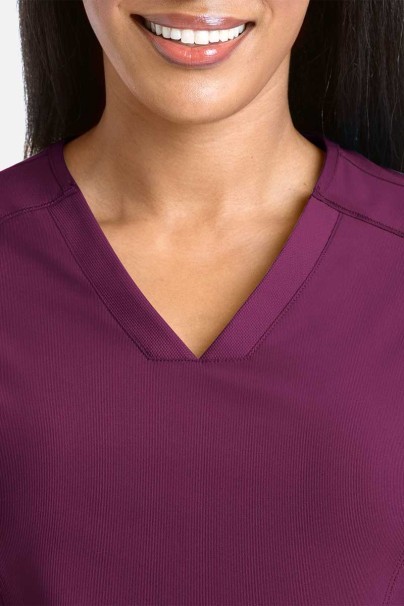 Bluza medyczna damska Maevn Embrace Zoe wiśniowa-2
