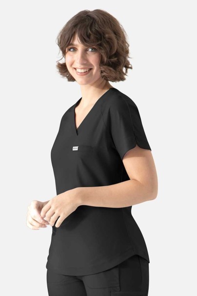 Bluza medyczna damska Maevn Embrace Luna czarna-3