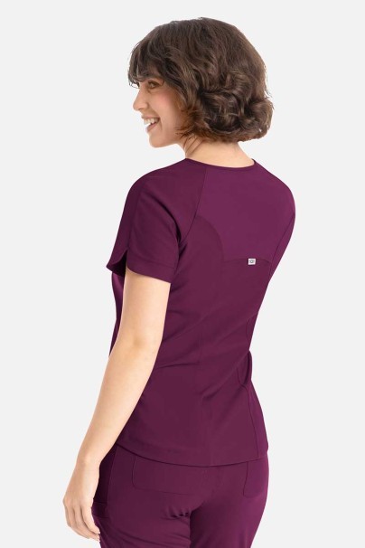 Bluza medyczna damska Maevn Embrace Luna wiśniowa-2