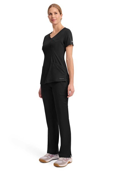Bluza medyczna damska Healing Hands Madison czarna-3