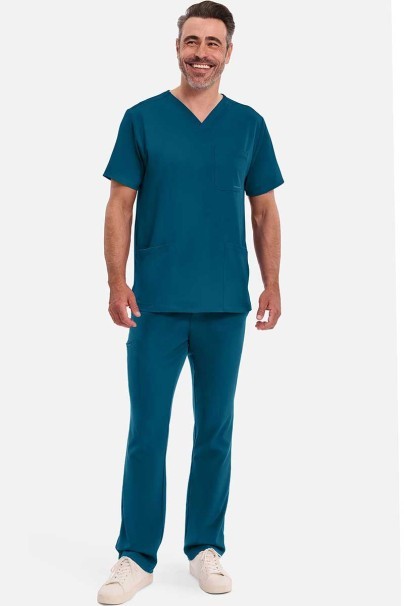 Bluza medyczna męska Healing Hands Matthew V-neck karaibska-2