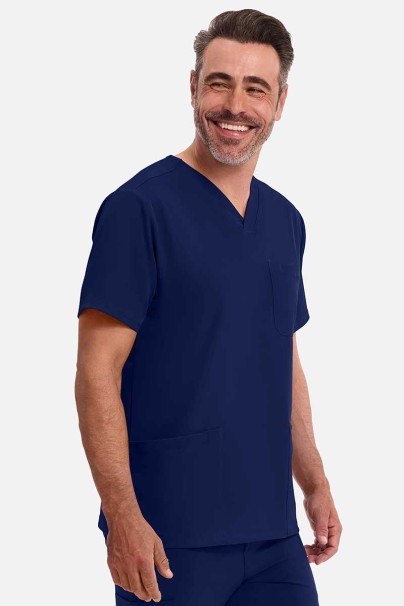 Bluza medyczna męska Healing Hands Matthew V-neck ciemny granat-2