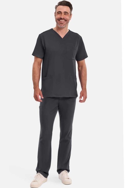 Bluza medyczna męska Healing Hands Matthew V-neck szara-2