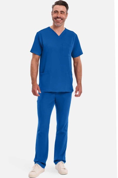 Bluza medyczna męska Healing Hands Matthew V-neck królewski granat-2