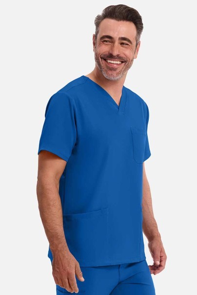 Bluza medyczna męska Healing Hands Matthew V-neck królewski granat-2