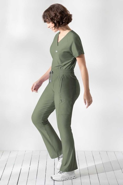Komplet medyczny damski Maevn Embrace (bluza Luna, spodnie Nora) oliwkowy-10