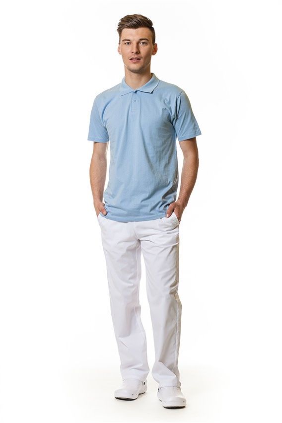 Koszulka męska Malfini Single Jersey polo niebieska-2