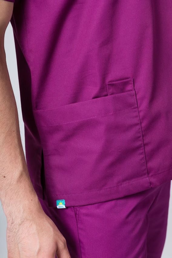 Bluza medyczna uniwersalna Sunrise Uniforms jasna oberżyna-3