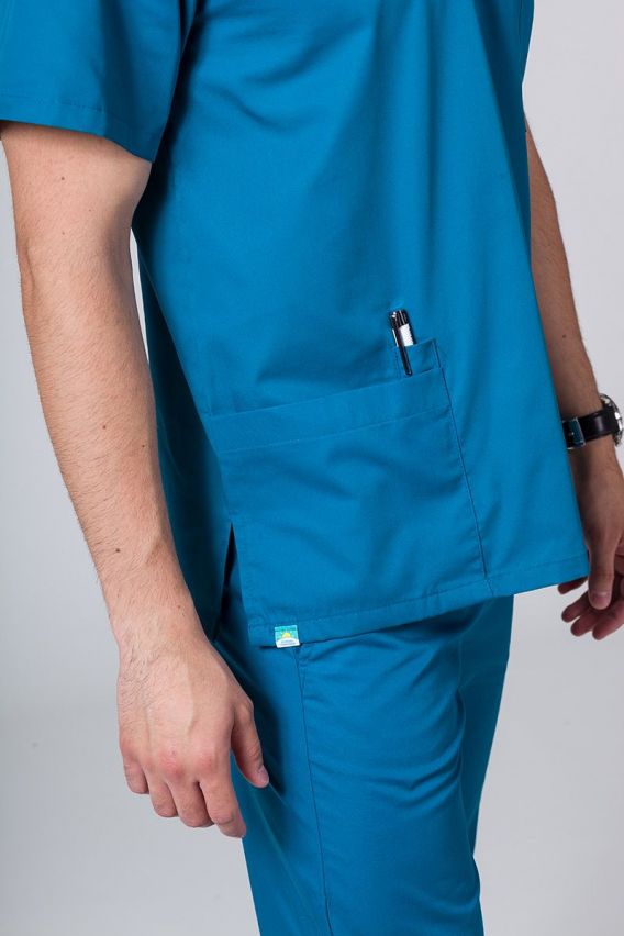 Bluza medyczna uniwersalna Sunrise Uniforms karaibski błękit-3