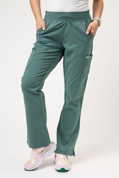 Komplet medyczny damski Maevn Momentum (bluza Dolman, spodnie Flare Leg) pastelowa zieleń-5