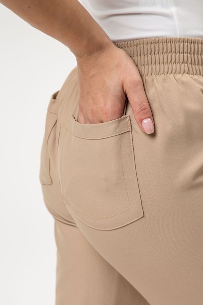 Spodnie medyczne damskie Cherokee Ultra jogger beżowe-5