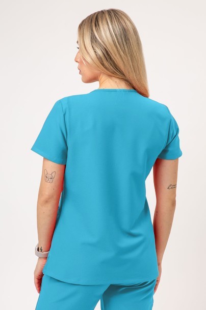 Bluza medyczna damska Cherokee Ultra V-neck Top turkusowa-2