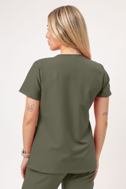 Bluza medyczna damska Cherokee Ultra V-neck Top oliwkowa-2