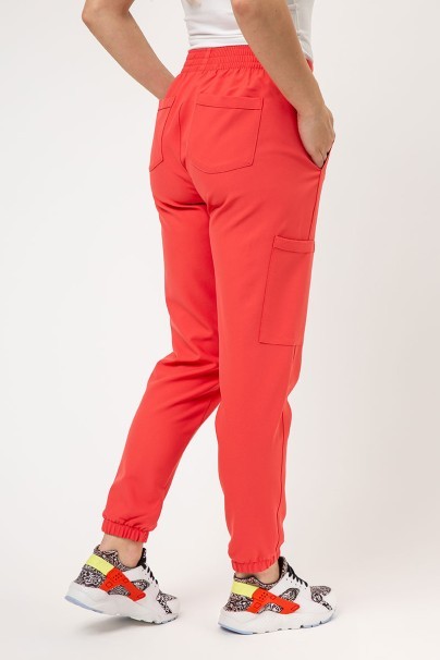 Spodnie medyczne damskie Cherokee Ultra jogger koralowe-2