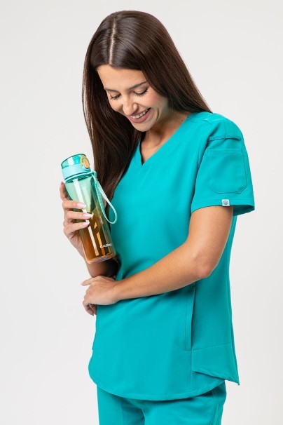 Bluza medyczna damska Uniforms World 518GTK™ Lucy morski błękit-2