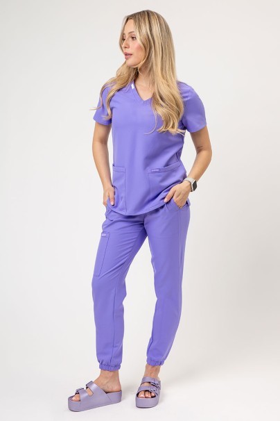 Bluza medyczna damska Cherokee Ultra V-neck Top lawendowa-2