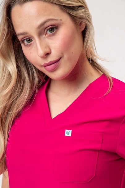 Bluza medyczna damska Uniforms World 309TS™ Valiant malinowa-5