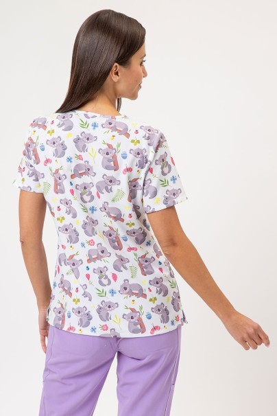 Bluza medyczna damska Sunrise Uniforms Prints Koala Cuddles-2