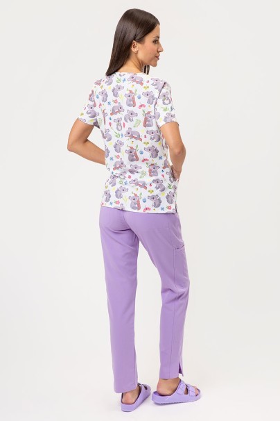 Bluza medyczna damska Sunrise Uniforms Prints Koala Cuddles-2
