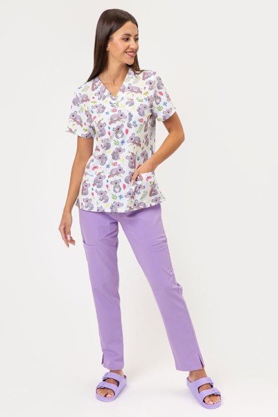 Bluza medyczna damska Sunrise Uniforms Prints Koala Cuddles-4