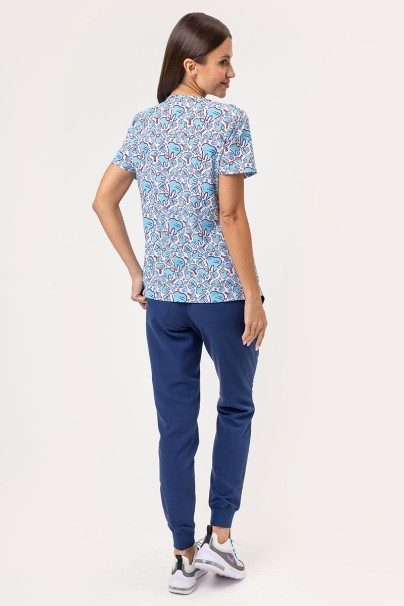 Bluza medyczna damska Sunrise Uniforms Prints Fix My Smile-4