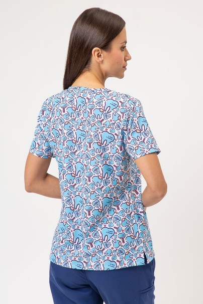 Bluza medyczna damska Sunrise Uniforms Prints Fix My Smile-2