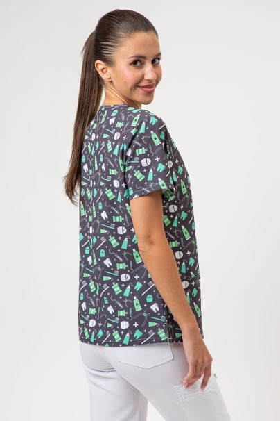 Bluza medyczna damska Sunrise Uniforms Prints Mint Meds-2