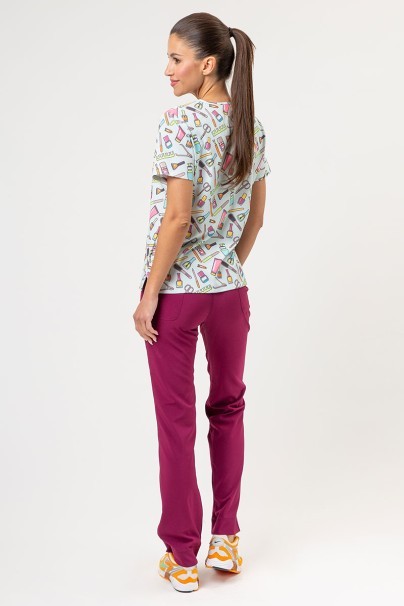 Bluza medyczna damska Sunrise Uniforms Prints Beauty Boost-5