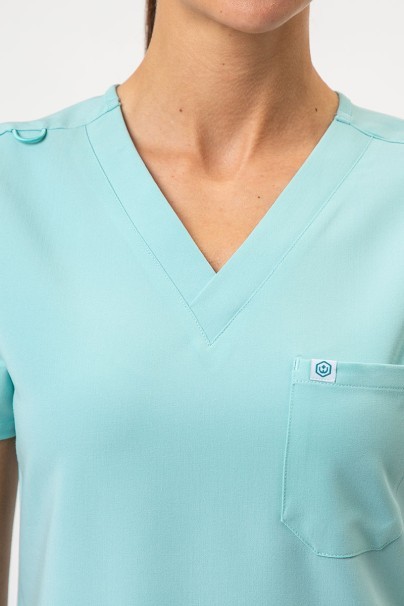 Bluza medyczna damska Uniforms World 518GTK™ Phillip aqua-3