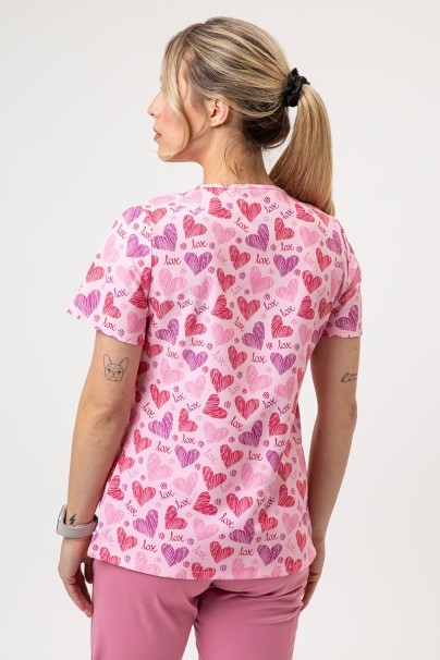 Bluza medyczna damska Sunrise Uniforms Prints Heart Notes-2