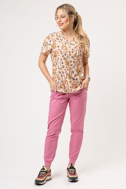 Bluza medyczna damska Sunrise Uniforms Prints Purrfect Relax-2