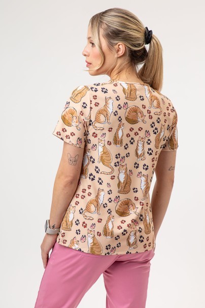 Bluza medyczna damska Sunrise Uniforms Prints Purrfect Relax-2