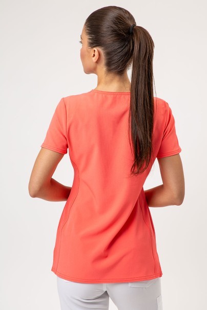 Bluza medyczna damska Heartsoul Break on Through V-neck koralowa-2