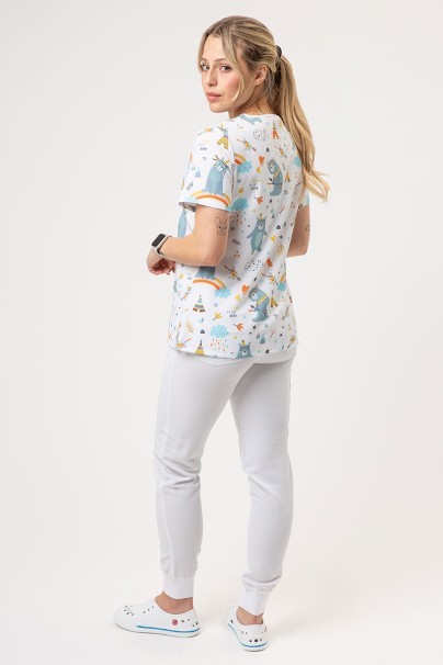Bluza medyczna damska Sunrise Uniforms Prints Bear Camp-6