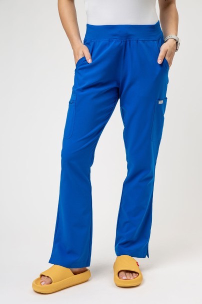 Komplet medyczny damski Maevn Momentum (bluza Dolman, spodnie Flare Leg) królewski granat-7