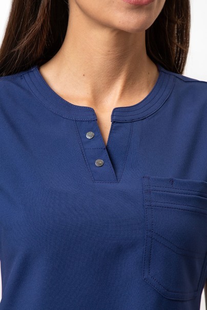 Bluza medyczna damska Dickies EDS NXT Round Neck ciemny granat-2