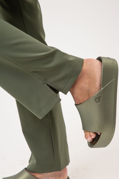 Komplet medyczny damski Maevn Momentum (bluza Dolman, spodnie Flare Leg) oliwkowy-11